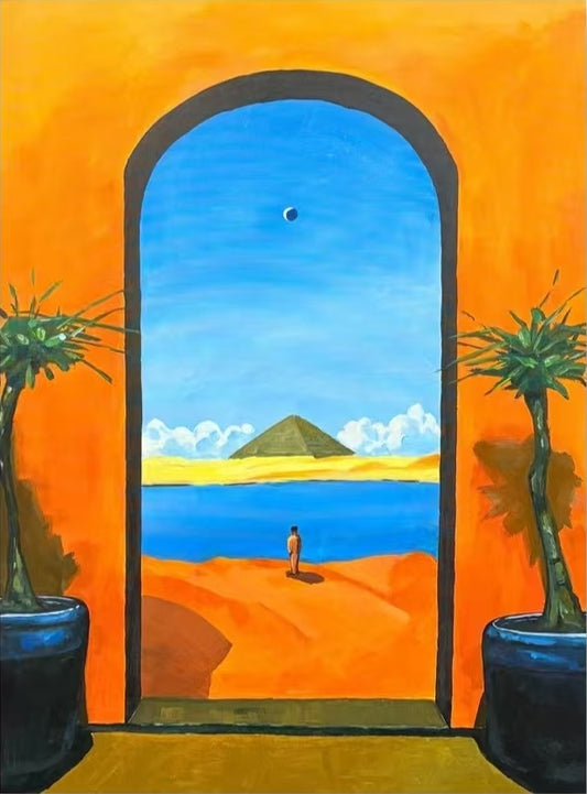 'Gate of Eden' – Original Oil Painting Unframed (75×100cm / 29.5×39.4in) · Optional Framing