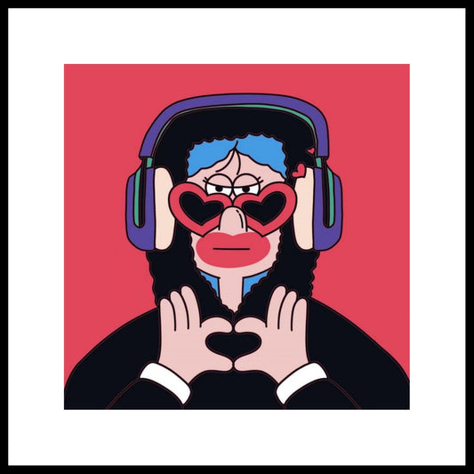 The Heartbeat Icon (Silk Pop Art Illustration)19.7 in × 19.7 in
