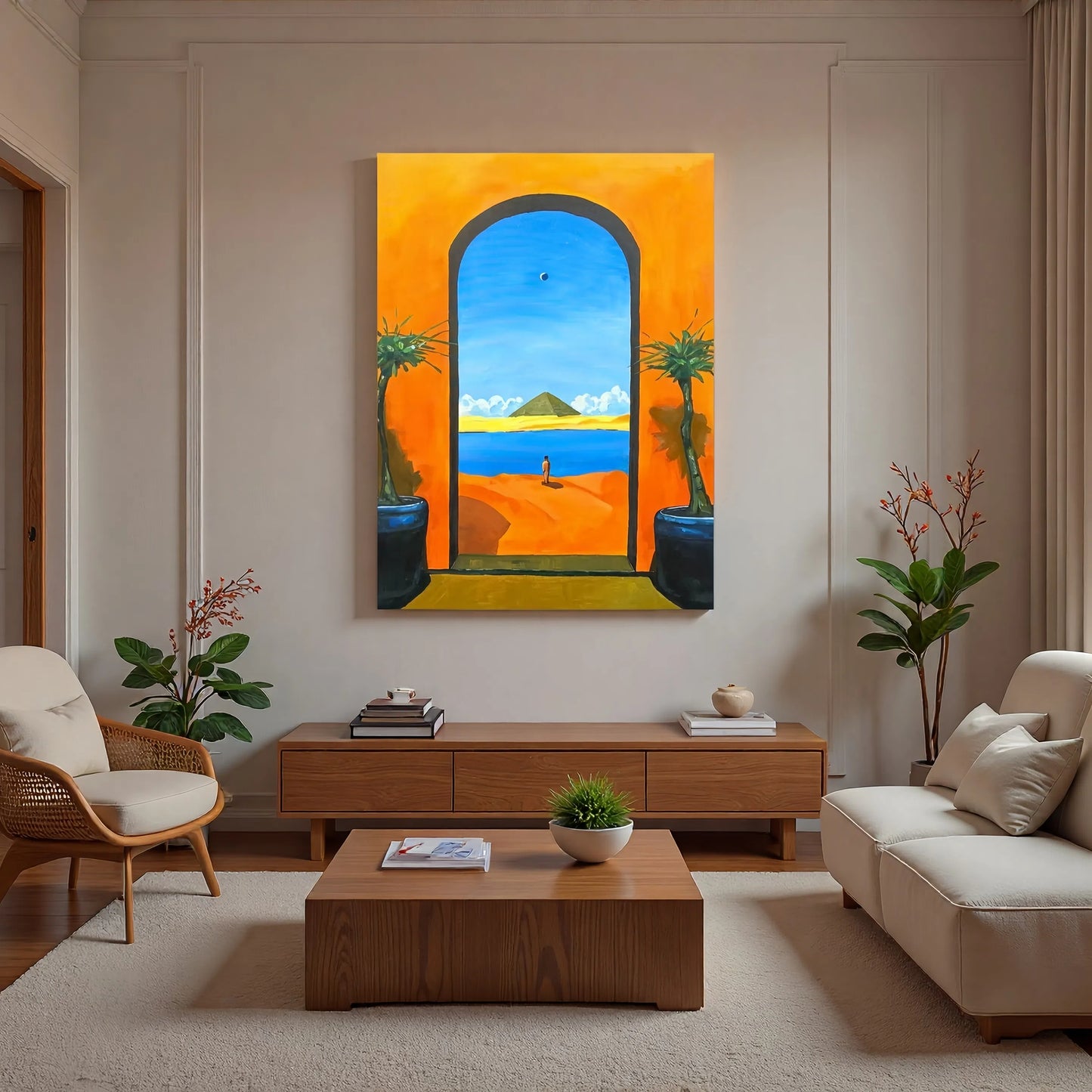 'Gate of Eden' – Original Oil Painting Unframed (75×100cm / 29.5×39.4in) · Optional Framing