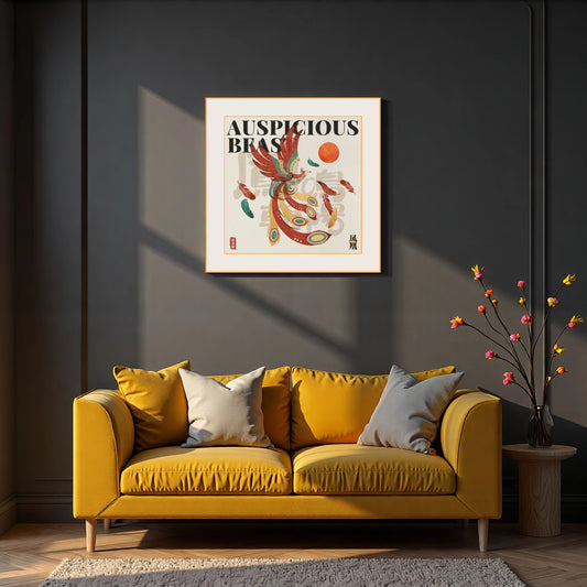 Phoenix - Silk Wall Art