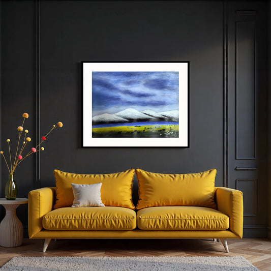 Autumn on the Snowland— The Gaze Upon Tibet Series, Large Format Oil