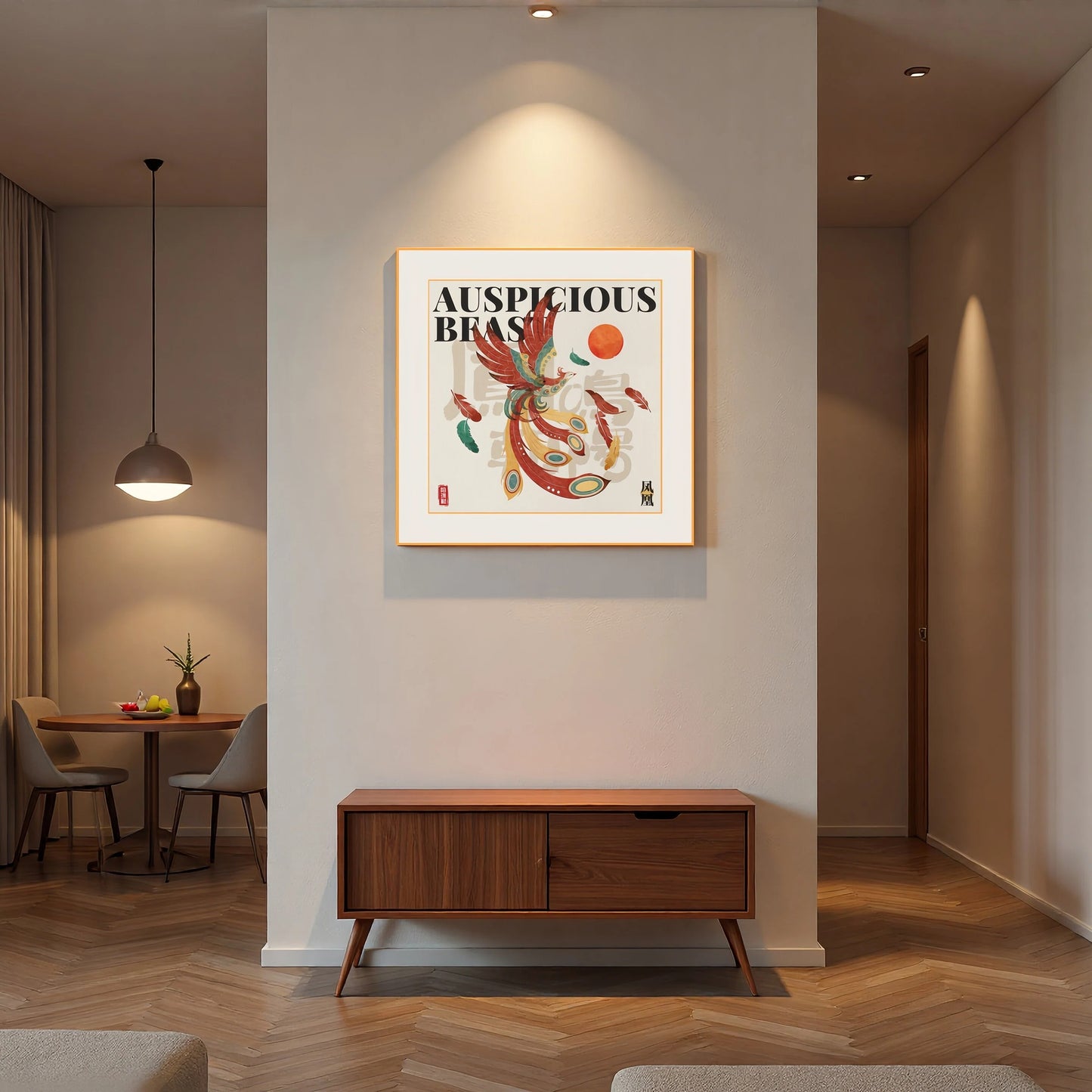Phoenix - Silk Wall Art