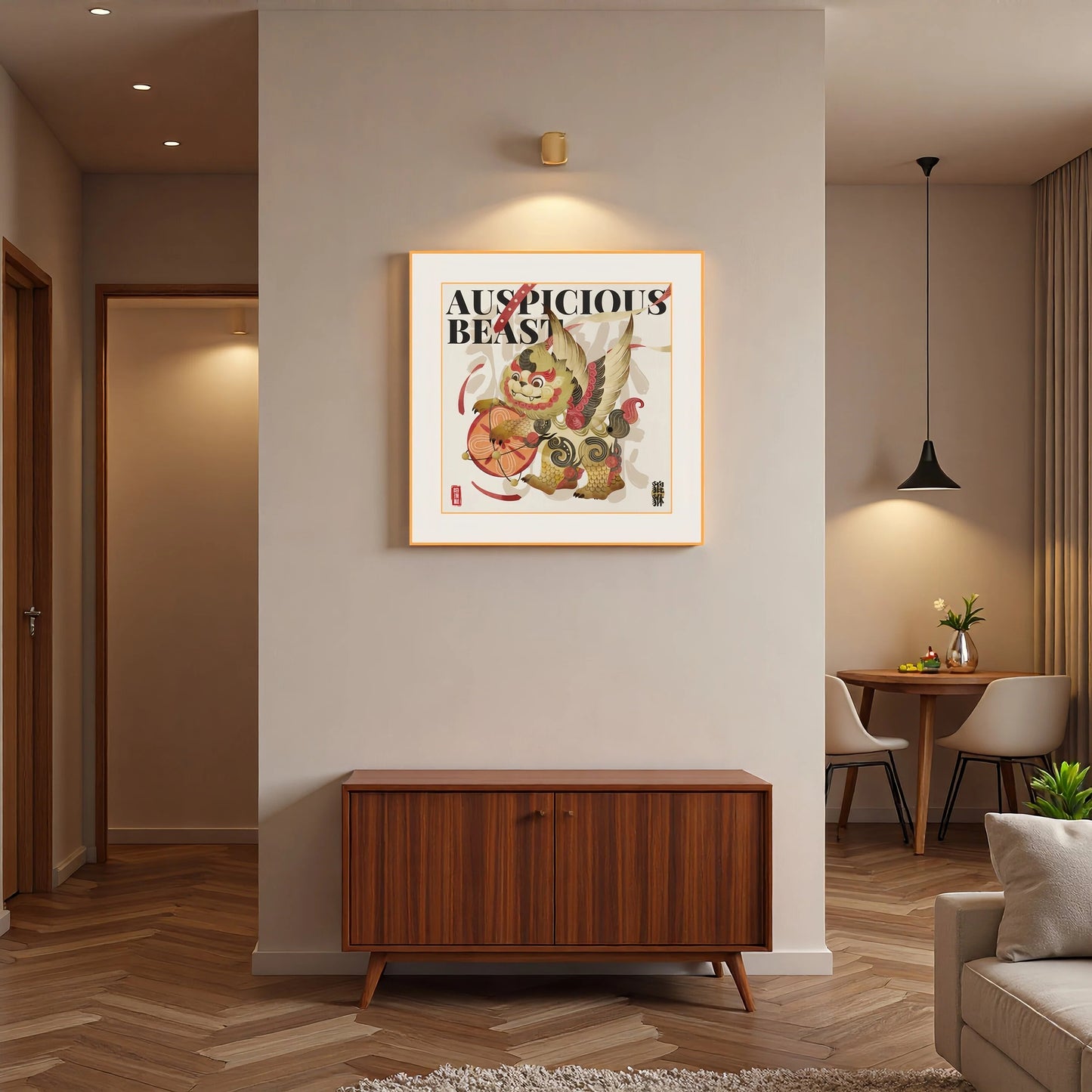 Pi Xiu - Silk Wall Art