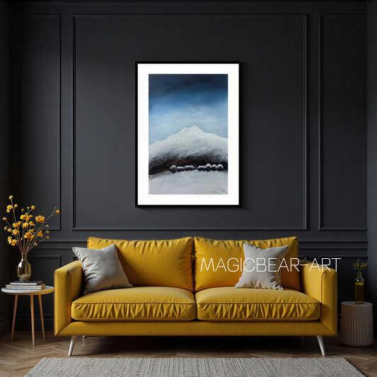 Yak Herders — The Gaze Upon Tibet Series, Small Format Oil (Vertical)