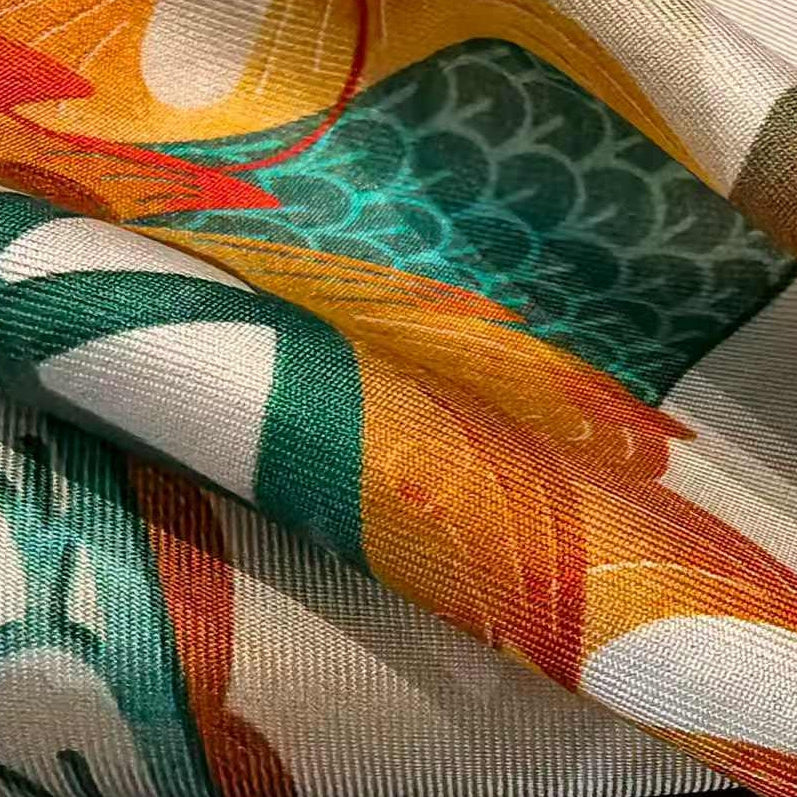 Azure Dragon - Silk Wall Art
