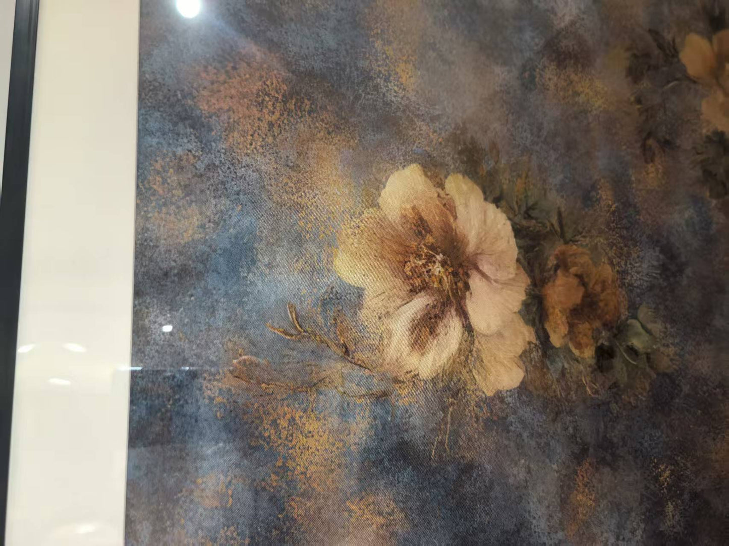 Golden Serenity-Silk Wall Art 90cm×90cm