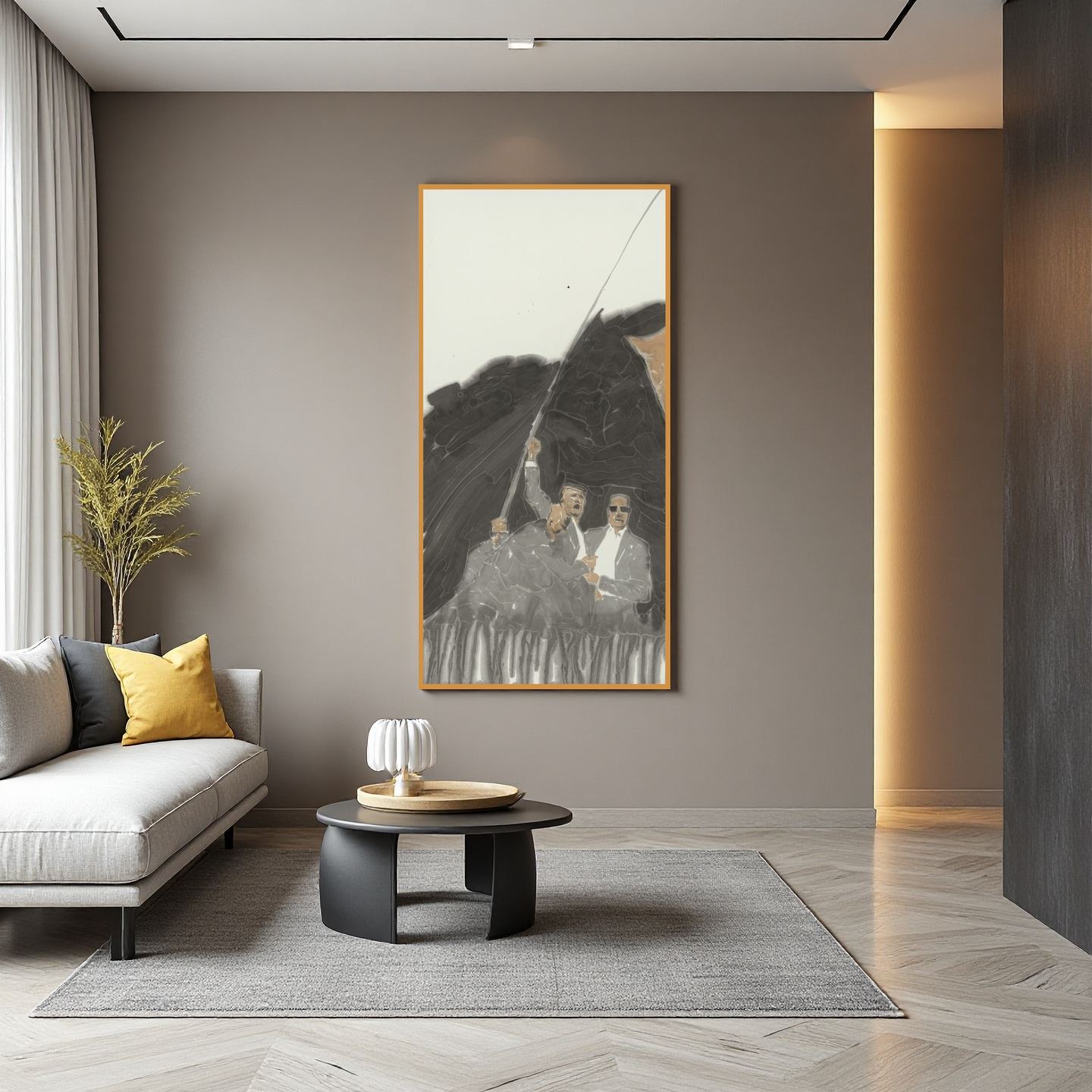 He Jun | Shout — Large Format Contemporary Ink Painting