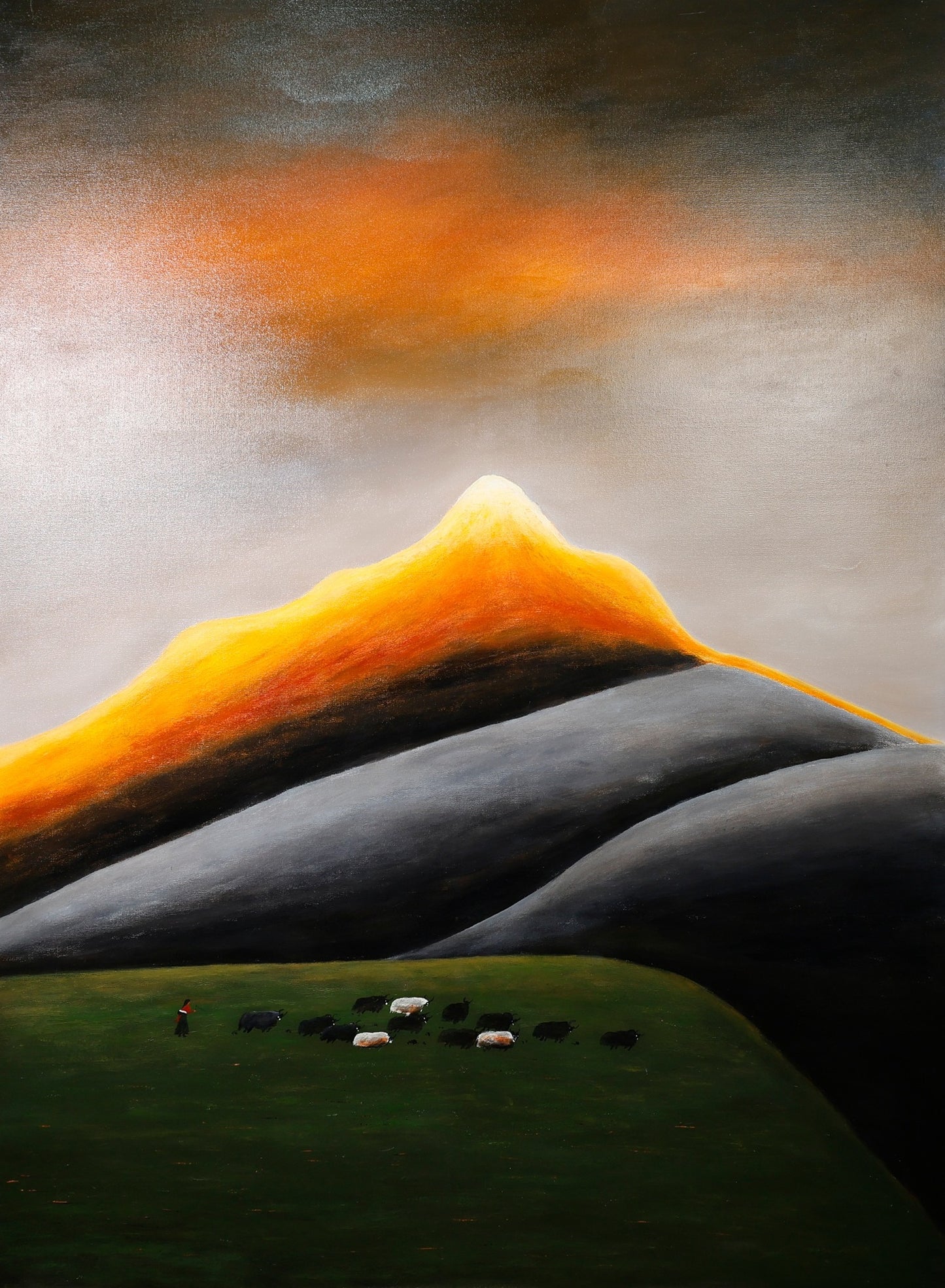 A Fable in the Valley — Large Format Oil Painting on Canvas by Liu Xiaoning