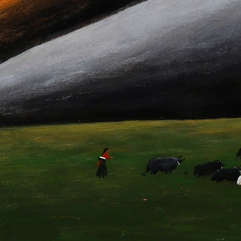 A Fable in the Valley — Large Format Oil Painting on Canvas by Liu Xiaoning