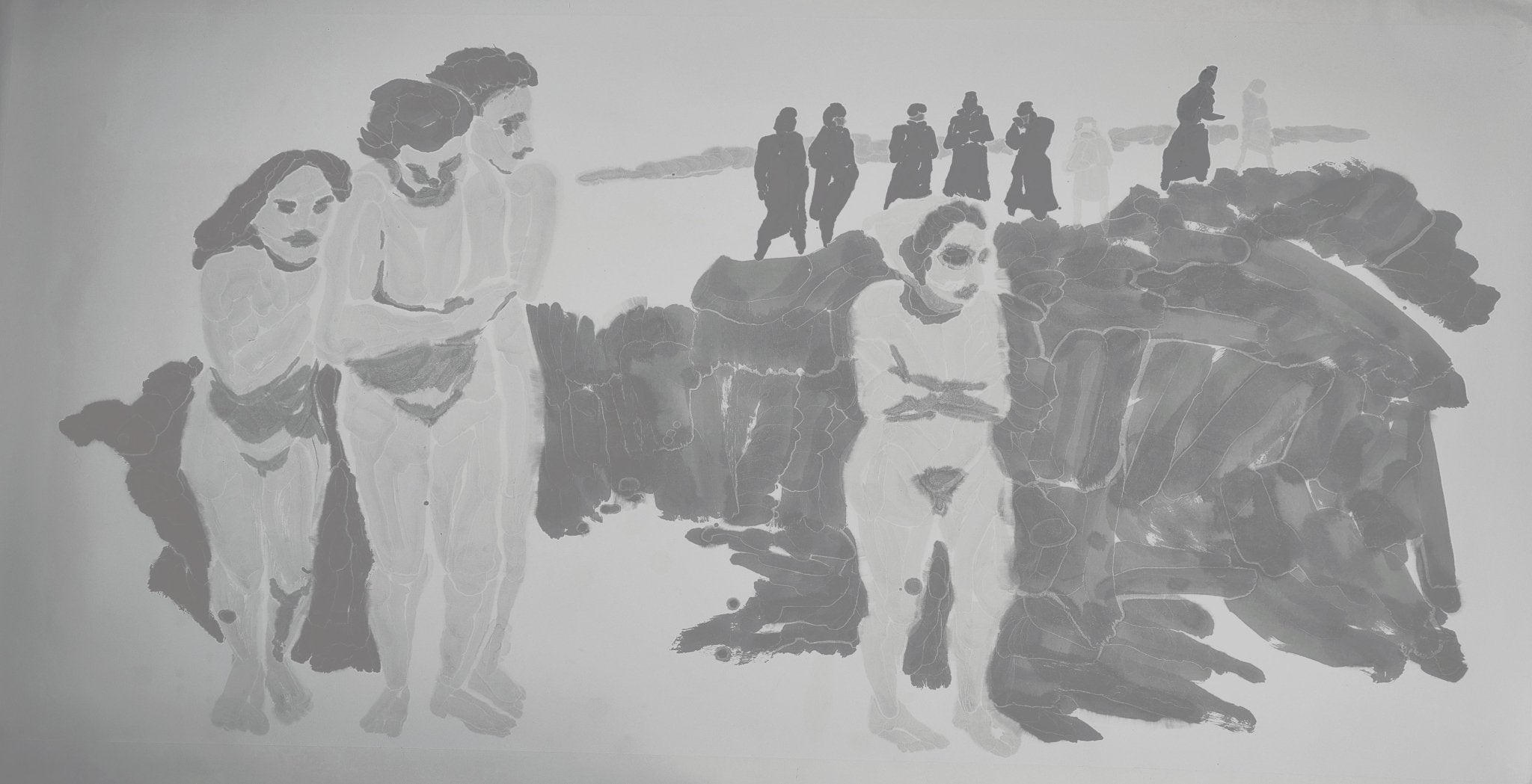 1941 - 97.6'' × 48.8 '' | Original Painting by Chinese Artist | Magic Bear Art