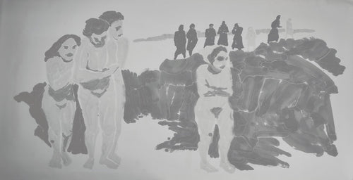 1941 - 97.6'' × 48.8 '' | Original Painting by Chinese Artist | Magic Bear Art