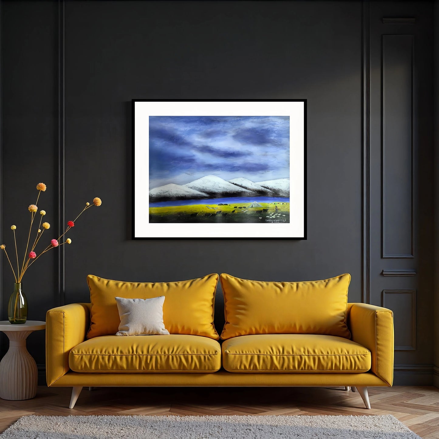 Autumn on the Snowland— The Gaze Upon Tibet Series, Large Format Oil