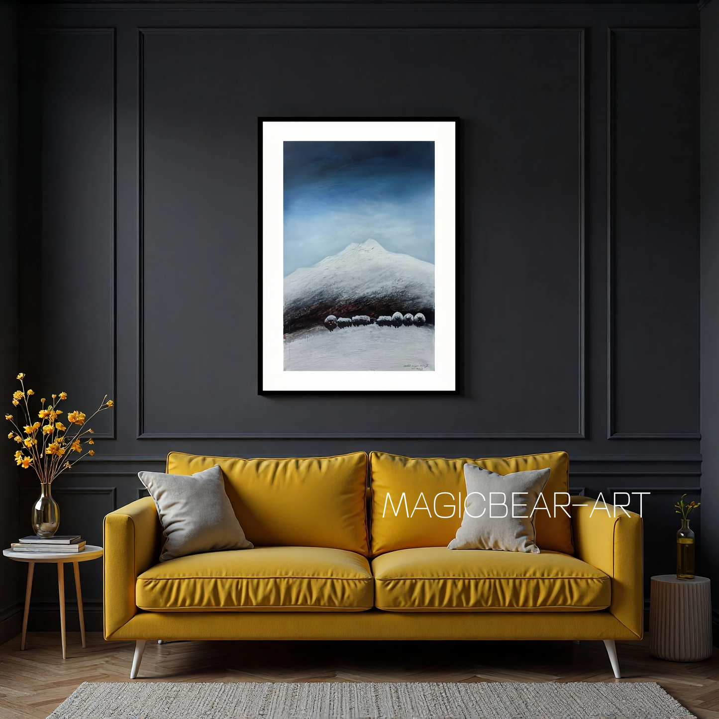 Yak Herders — The Gaze Upon Tibet Series, Small Format Oil (Vertical)