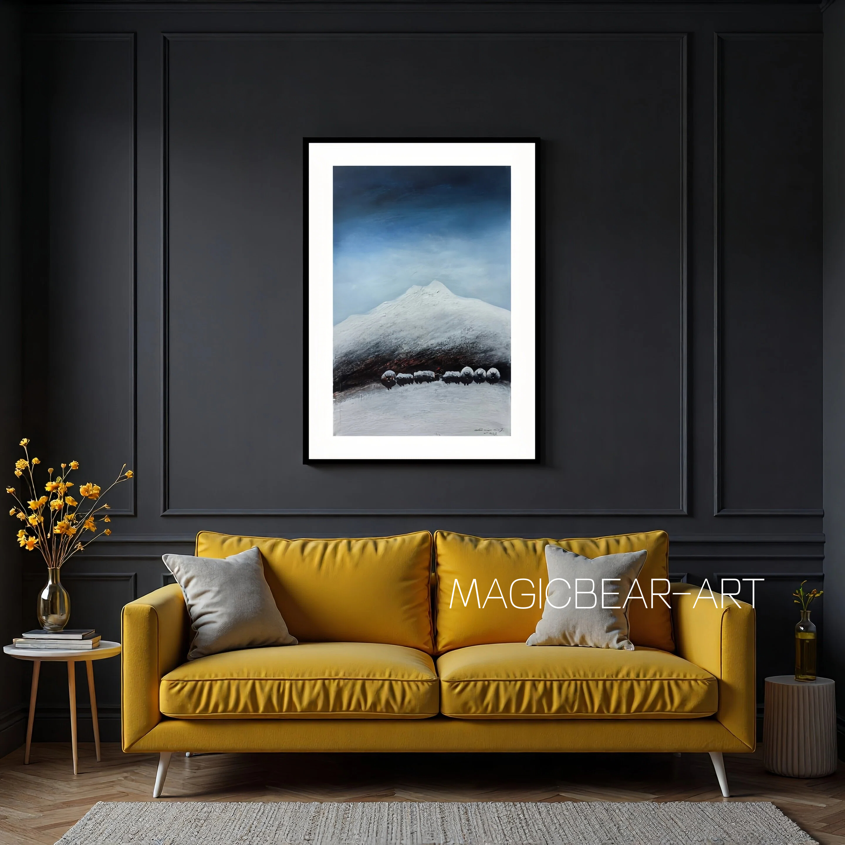 Yak Herders — 15.7'' × 23.6''  Small Format Oil (Vertical)