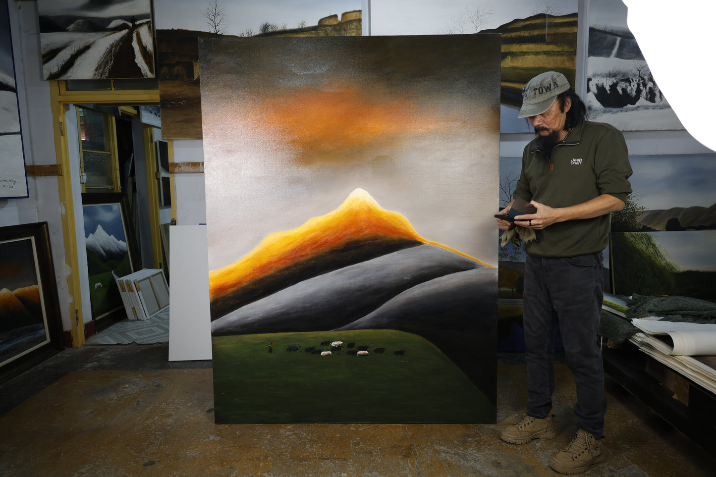 A Fable in the Valley — Large Format Oil Painting on Canvas by Liu Xiaoning