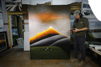 A Fable in the Valley — Large Format Oil Painting on Canvas by Liu Xiaoning
