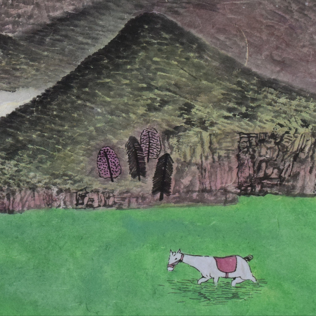 Verdant—Ink on Xuan Paper, 13.8'' × 13.8''