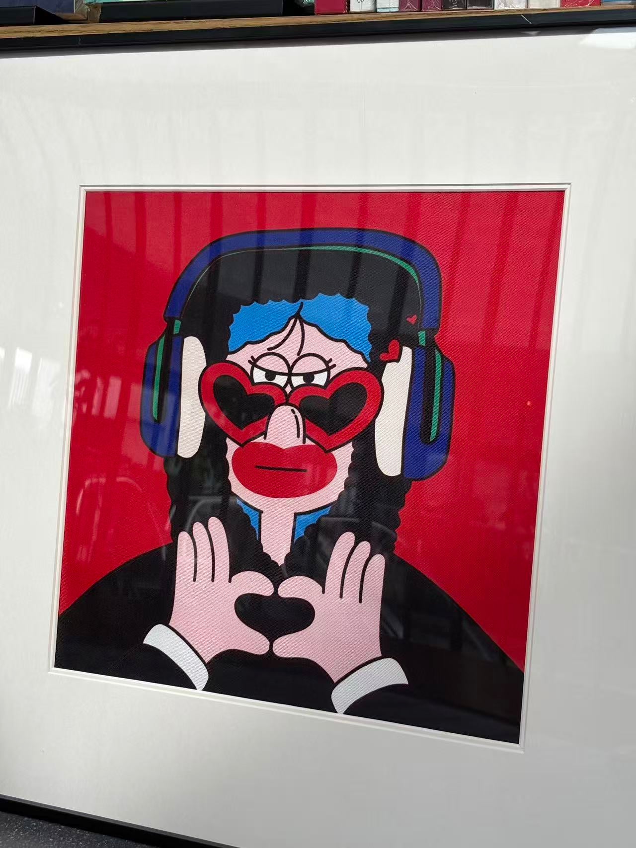 The Heartbeat Icon (Silk Pop Art Illustration)19.7 in × 19.7 in