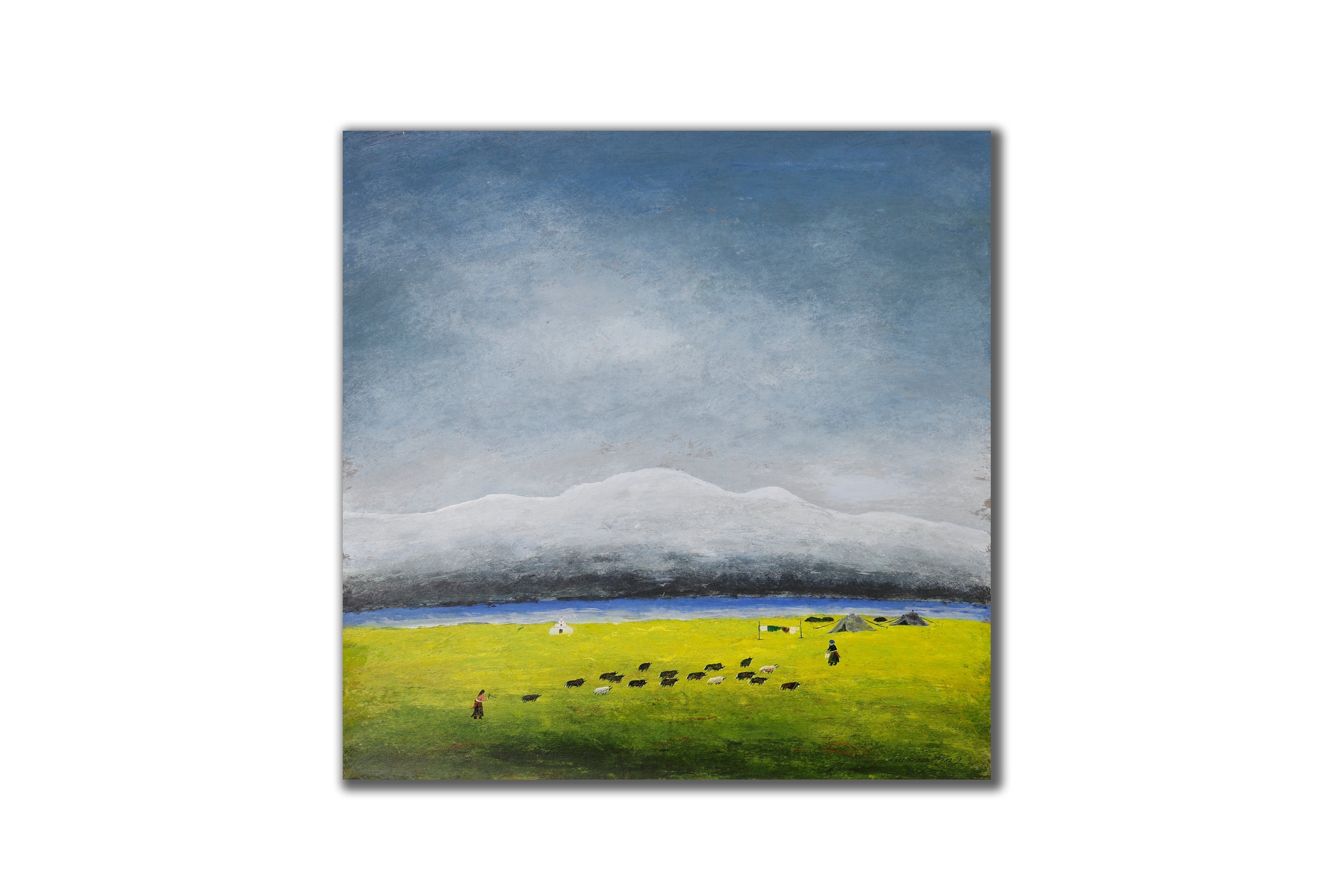 The Gaze Upon Tibet  Series ，27.6" × 27.6"