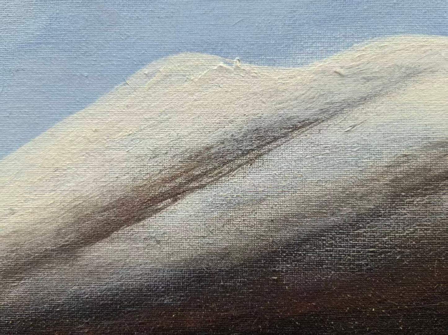 Mother and Child on the Plateau — The Gaze Upon Tibet Series, Small Format Oil