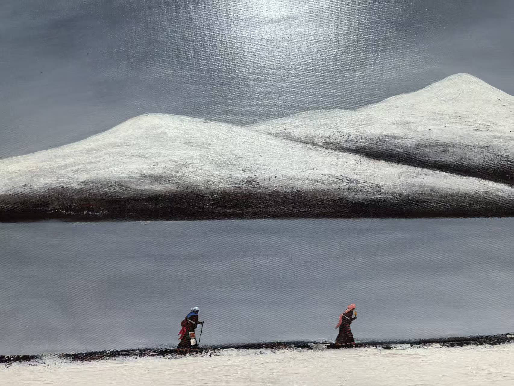 The Pilgrims —59.1''×31.5'' Large Format Oil