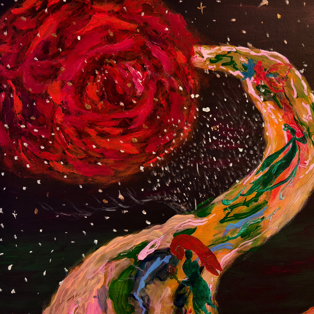 Fantasy Cosmic Nebula Series — Rose Nebula 19.7 ''× 23.6''