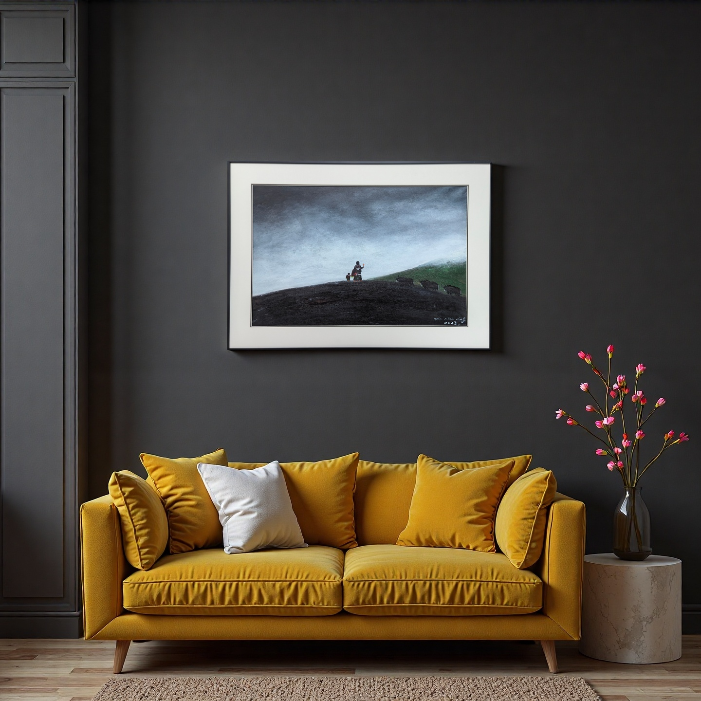 Tibetan Mother and Child— 23.2 ''× 15'' Small Format Oil