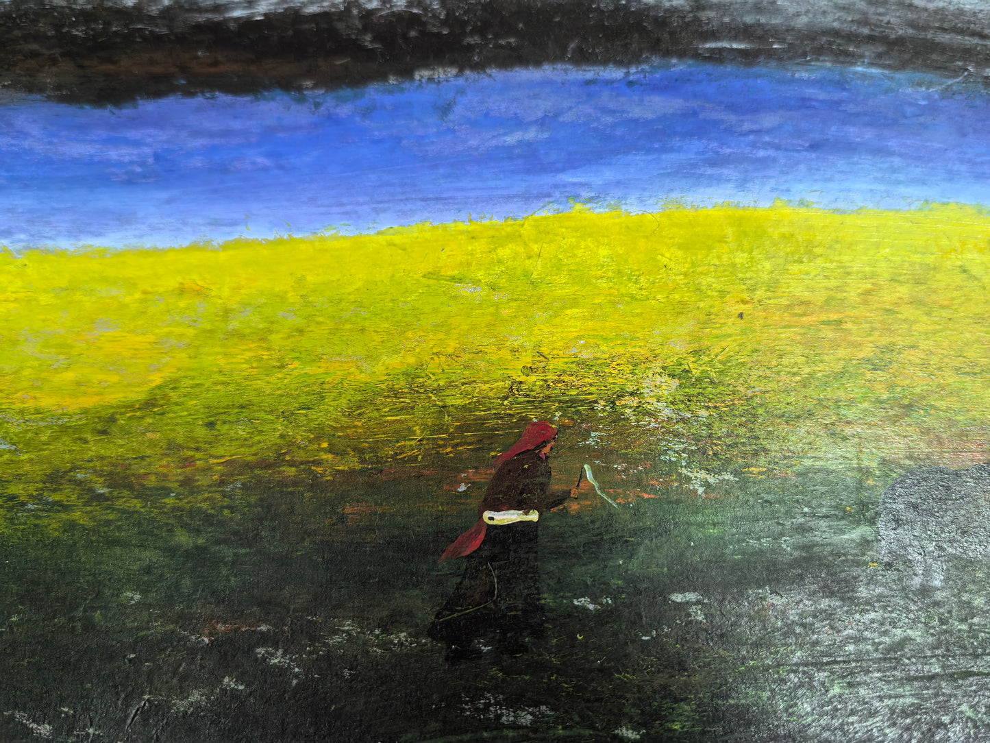 Autumn on the Snowland— The Gaze Upon Tibet Series, Large Format Oil