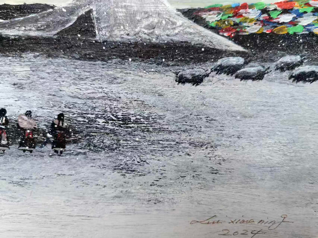 Dwellings on the Plateau —  20.9''×13.8 '' Small Format Oil