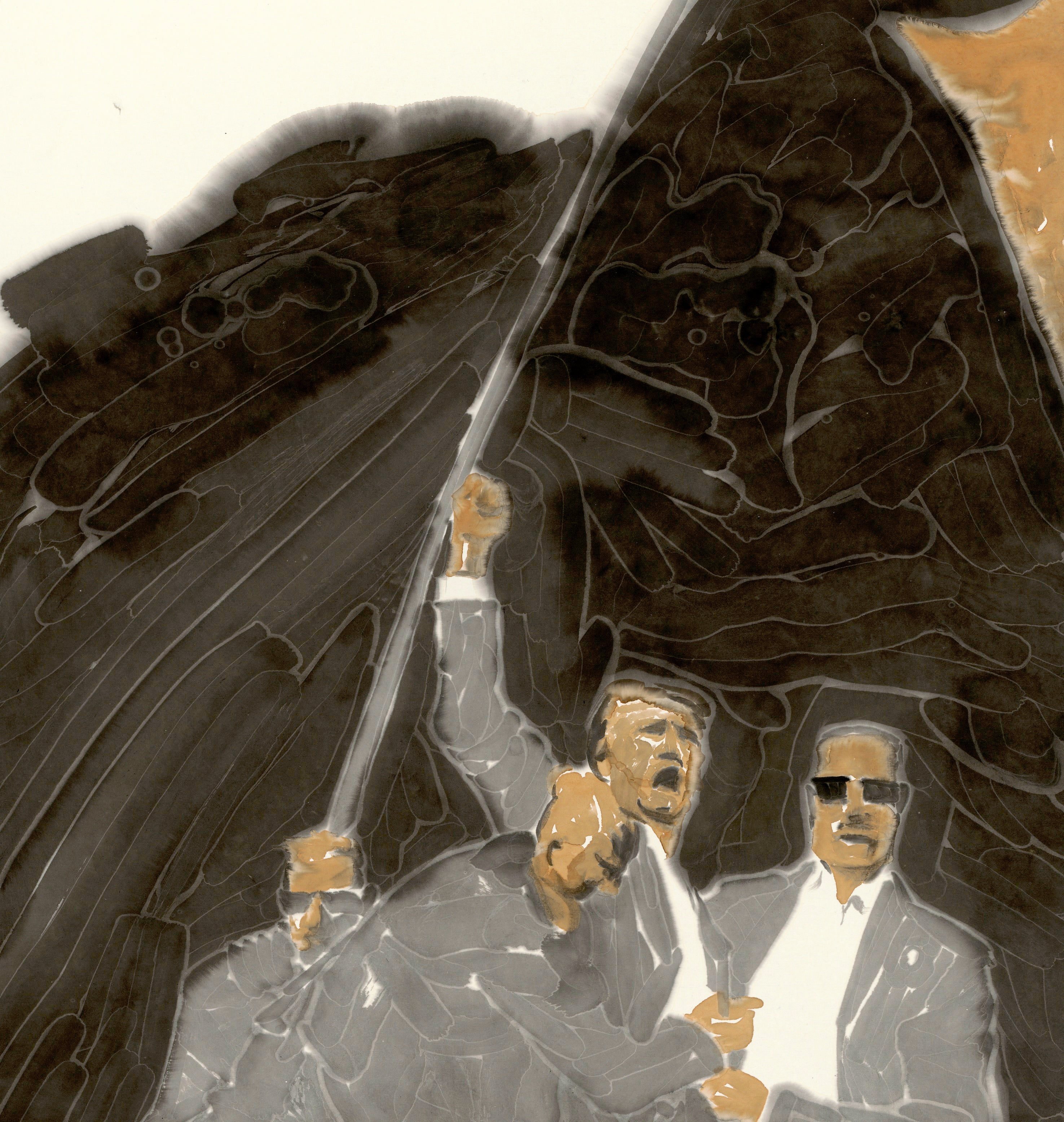 He Jun | Shout  - 54.3'' × 26.8''