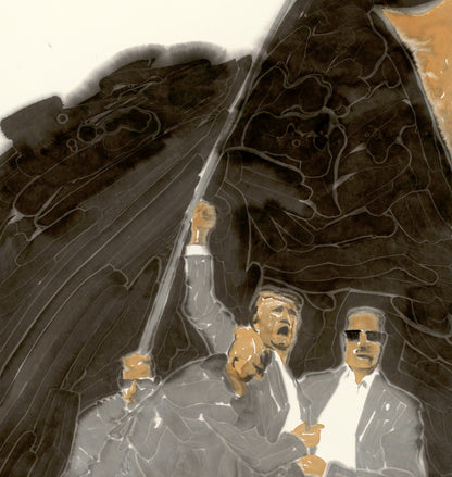 He Jun | Shout — Large Format Contemporary Ink Painting