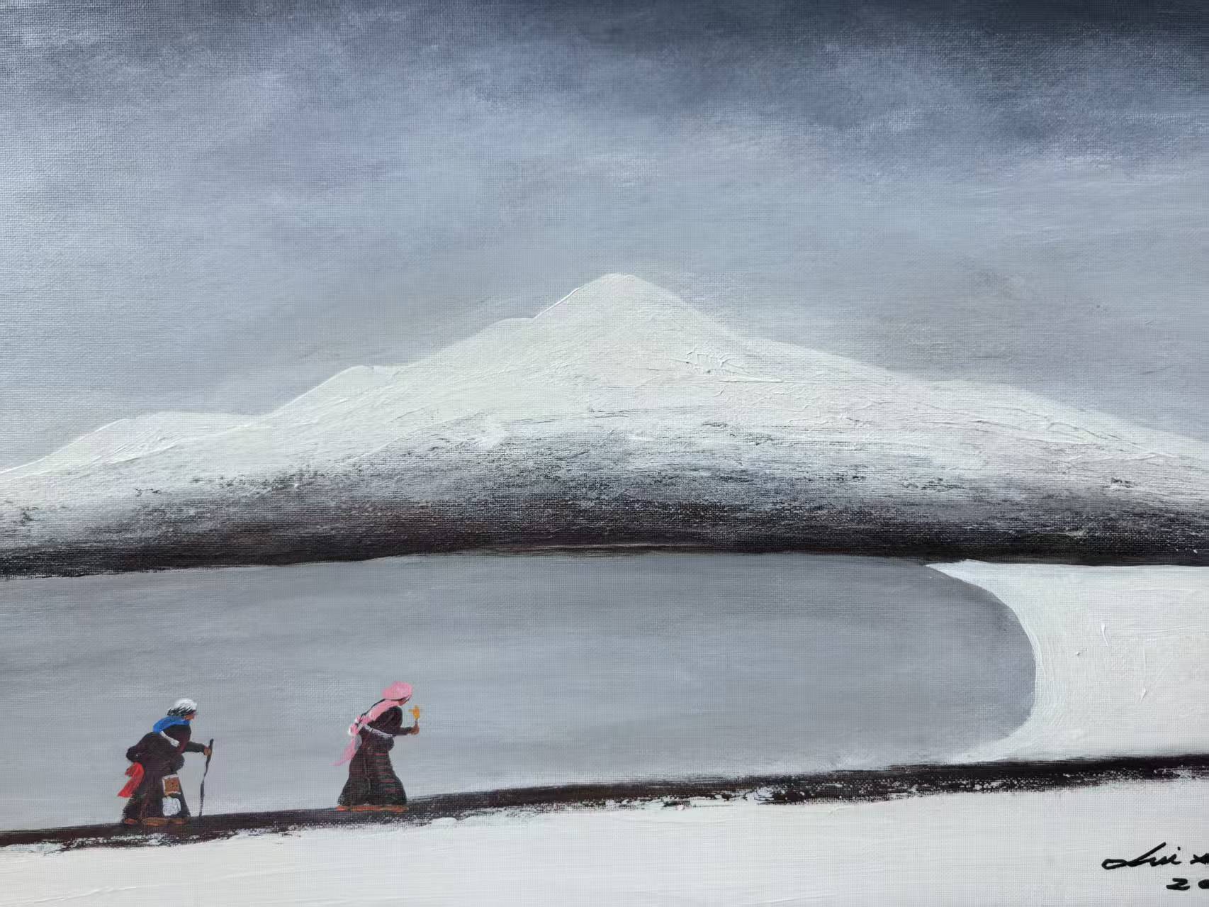 The Pilgrims  — 23.2''×15'' Small Format Oil