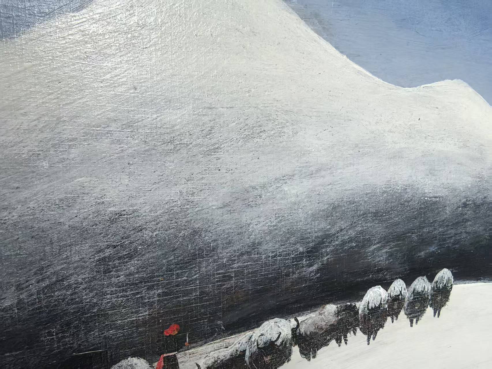 Yak Herders  — 21.3''×14.6'' Small Format Oil