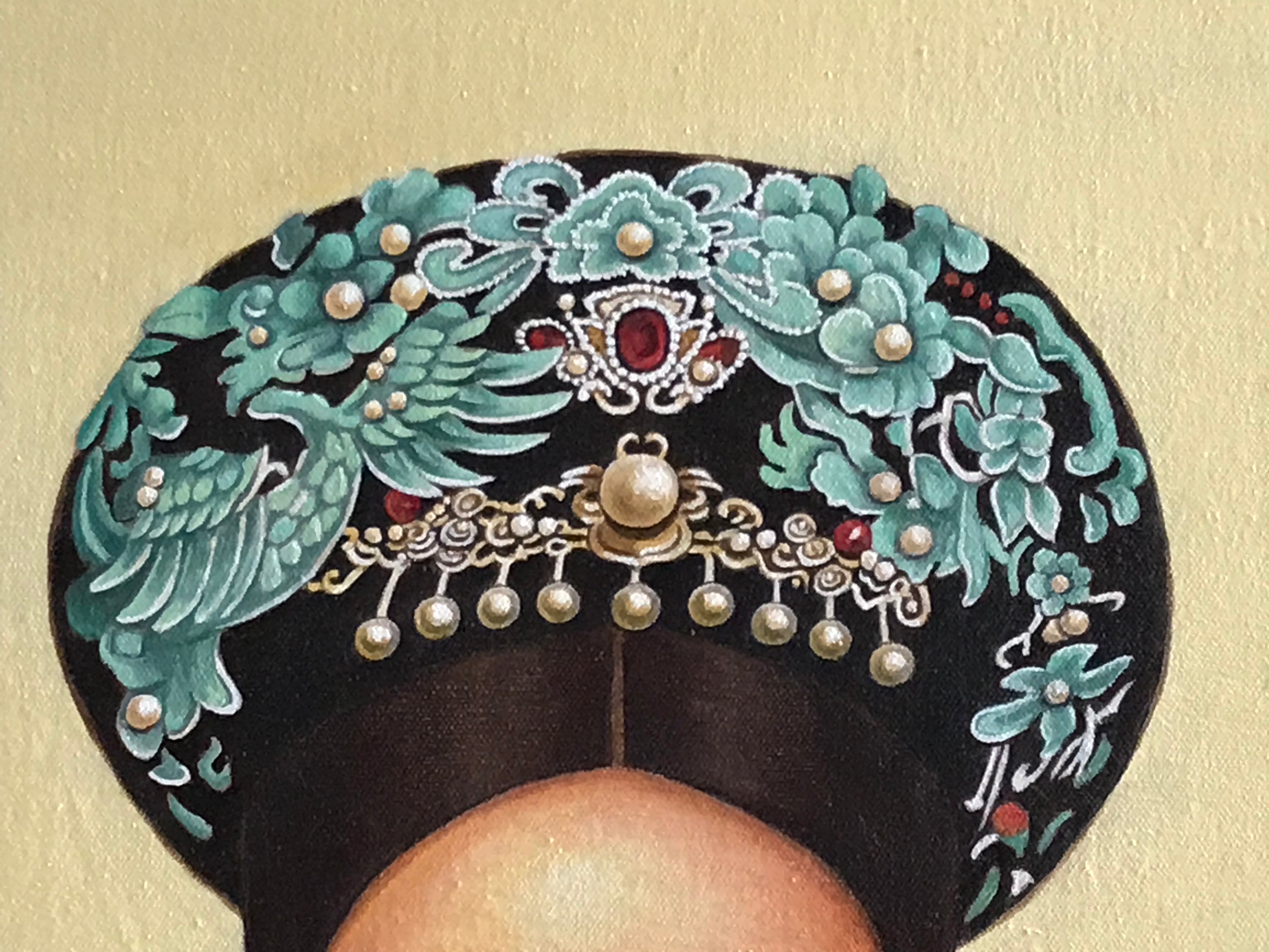 Chinese Empress Dowager Cixi - Oil on Canvas 31.5'' × 23.6'' | Chinese Original Painting | Magic Bear Art