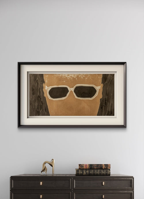 Blind to Reality - Chinese Ink and Color 54.3'' × 26.8'' | Chinese Original Painting | Magic Bear Art