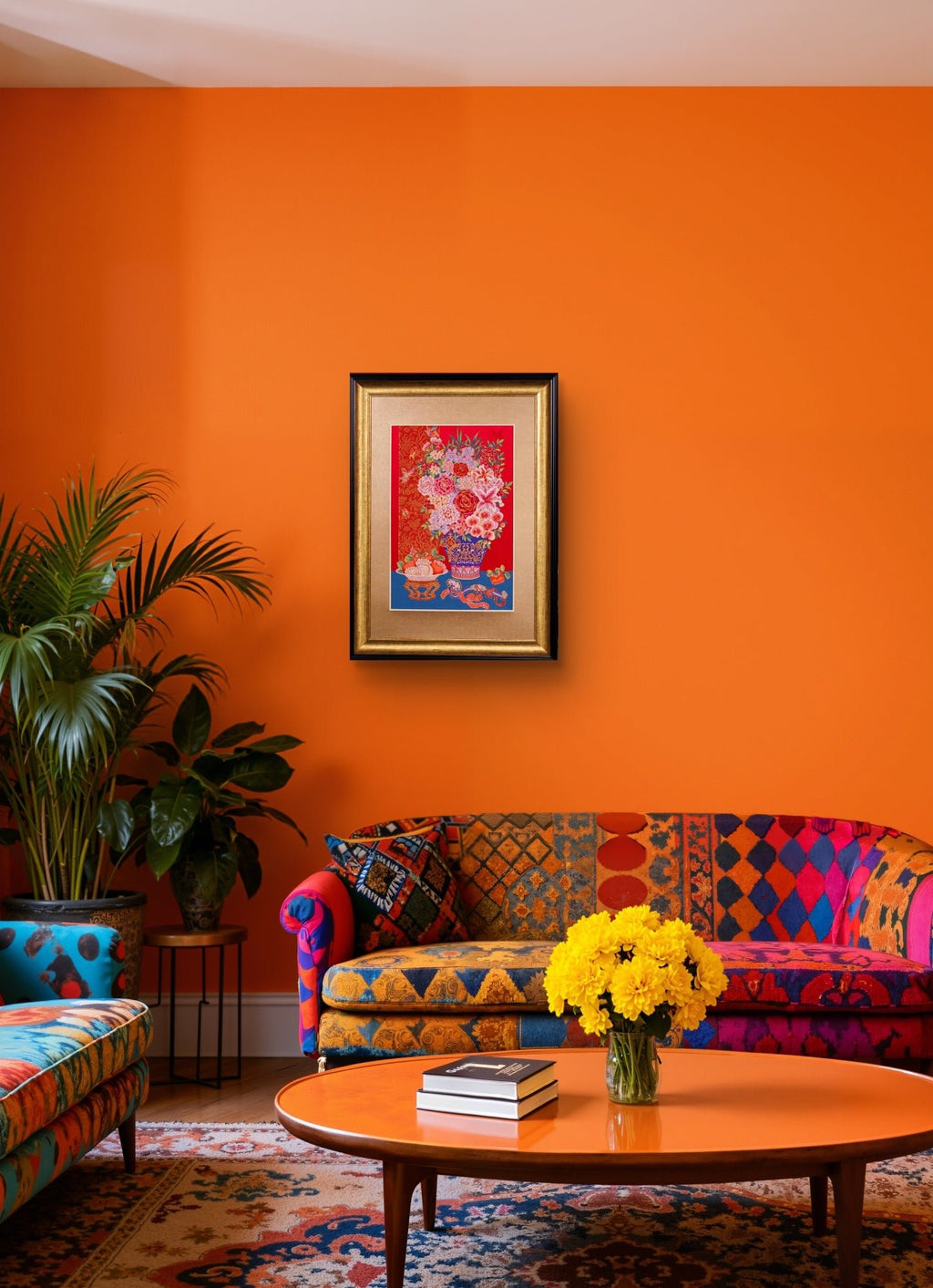Blooming Prosperity | Chinese Original Painting | Magic Bear Art