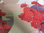 Butterfly Shadow - Ink and Color on Silk 15.7'' × 15.7'' | Chinese Original Painting | Magic Bear Art