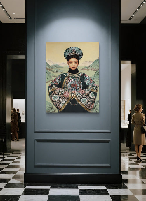 Chinese Empress Dowager Cixi - Oil on Canvas 31.5'' × 23.6'' | Chinese Original Painting | Magic Bear Art