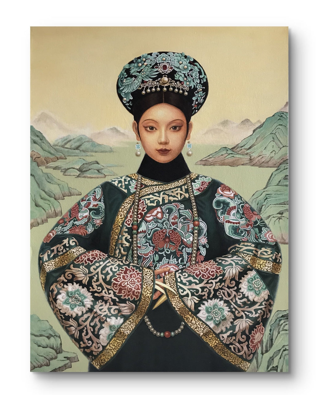 Chinese Empress Dowager Cixi - Oil on Canvas 31.5'' × 23.6'' | Chinese Original Painting | Magic Bear Art