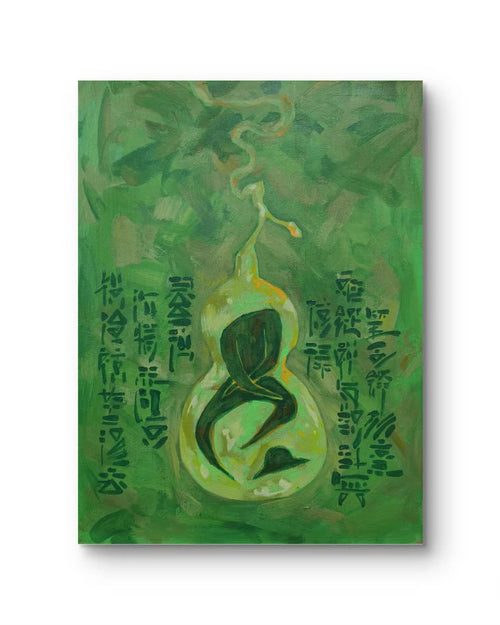 Cold Memory - Acrylic on Canvas 11.8'' × 15.7'' | Chinese Original Painting | Magic Bear Art