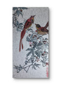 Crimson Harmony - Ink and Color 9.8'' × 5.1'' | Chinese Original Painting | Magic Bear Art