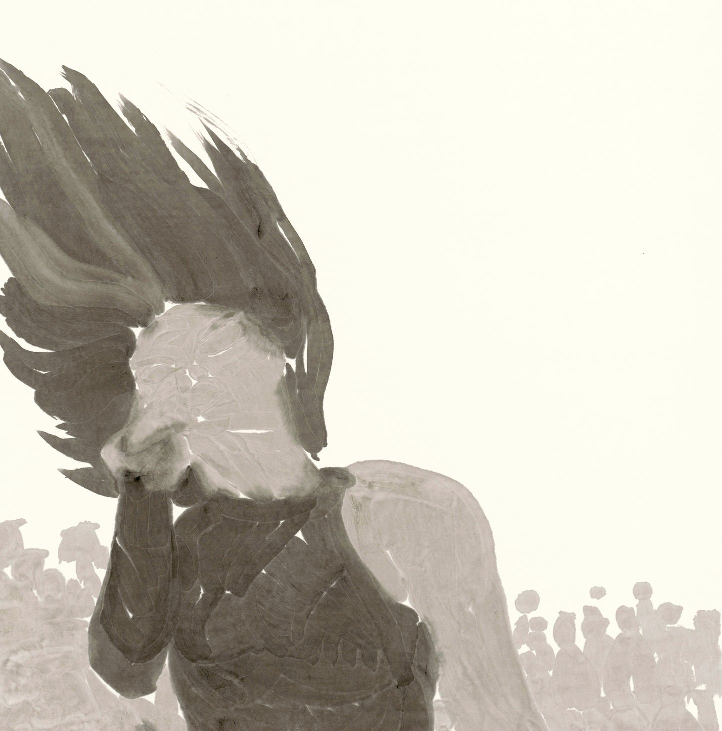 He Jun | Shout — Large Format Contemporary Chinese Ink Painting