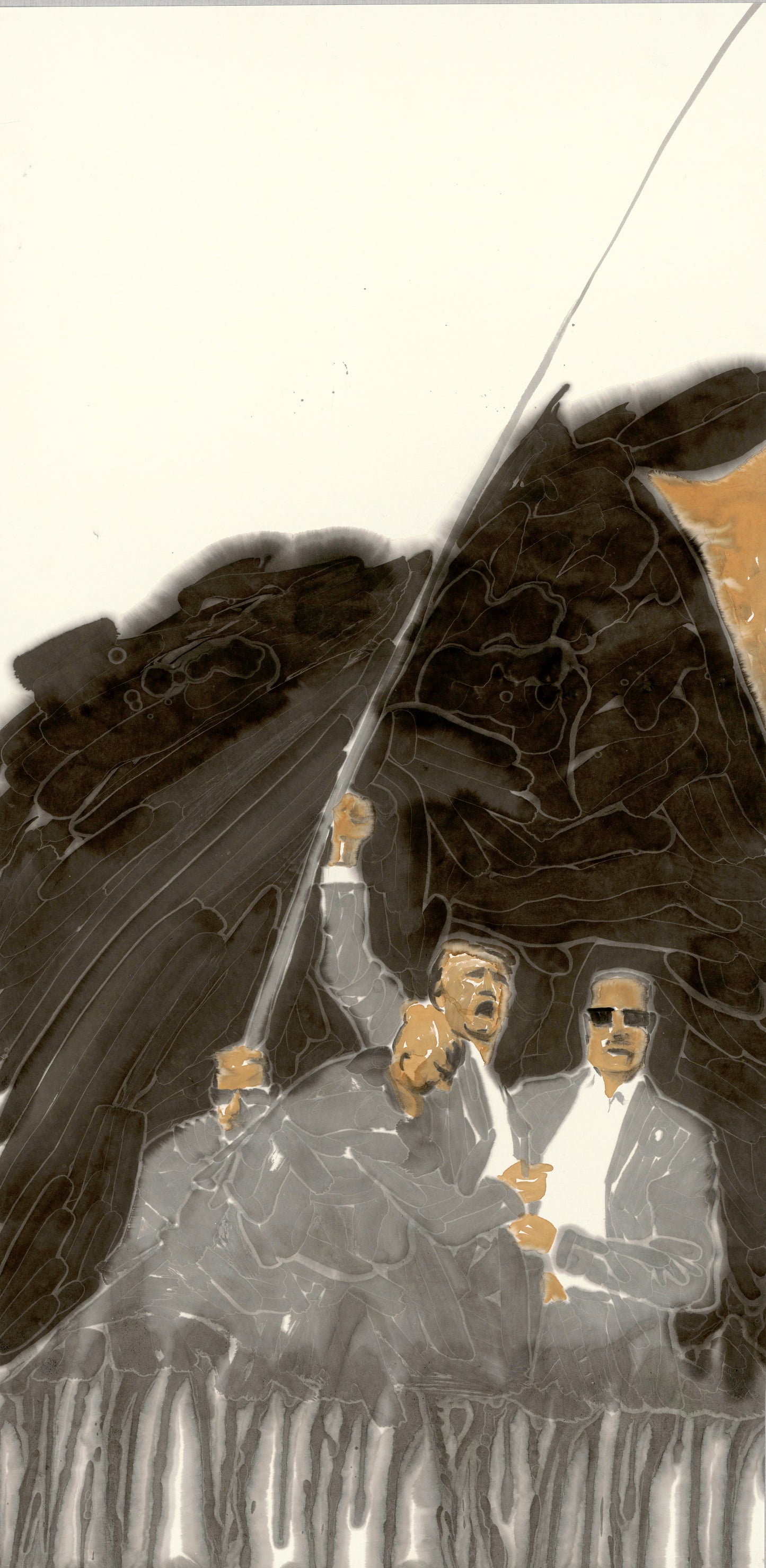 He Jun | Shout — Large Format Contemporary Ink Painting