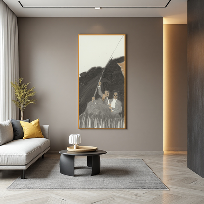 He Jun | Shout — Large Format Contemporary Ink Painting