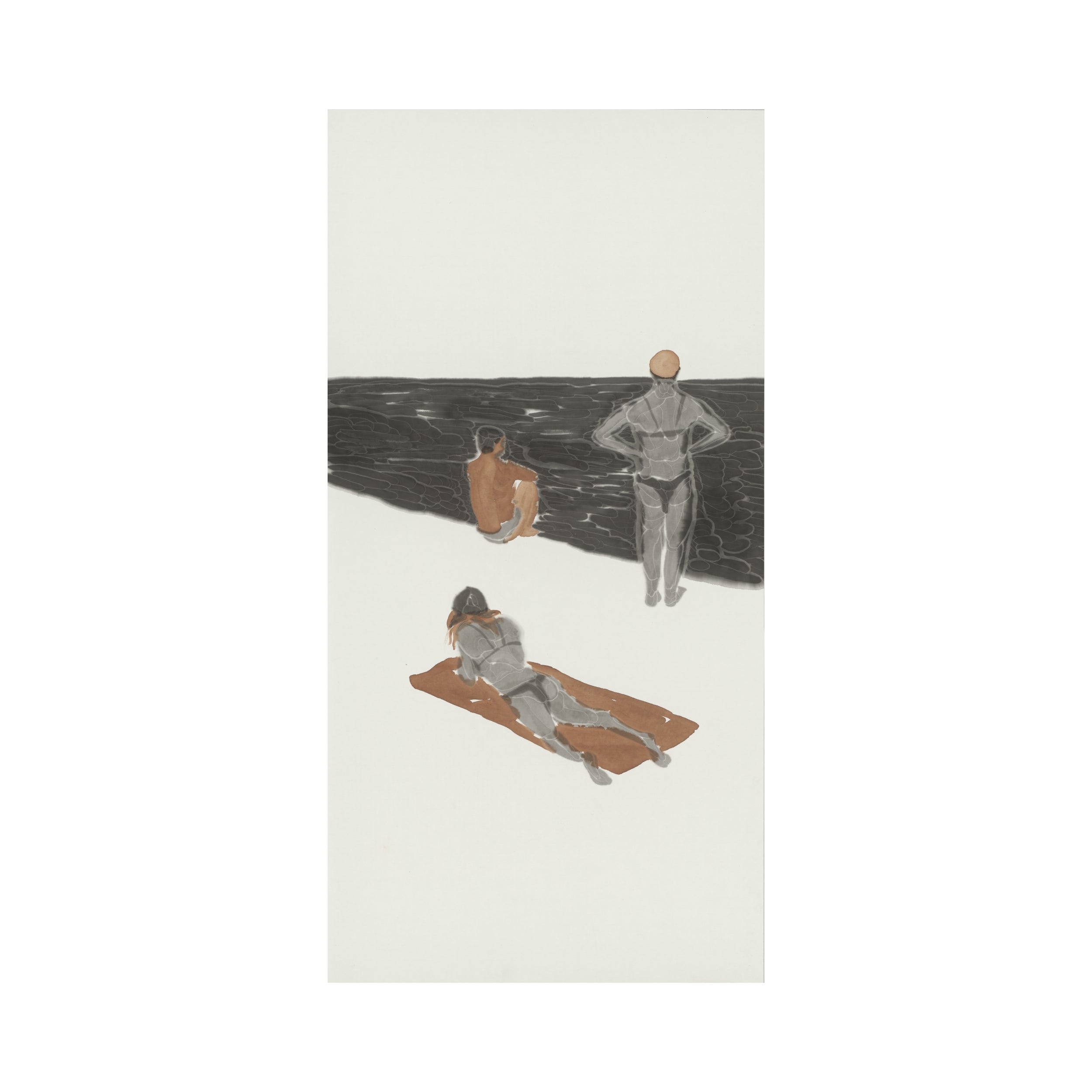 He Jun | Looking at the Sea - 54.3'' × 26.8''