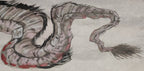 Fallen Dragon - Ink and Color 27.6'' × 5.9'' | Chinese Original Painting | Magic Bear Art