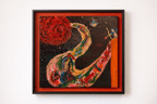Fantasy Cosmic Nebula Series — Rose Nebula 19.7 ''× 23.6'' | Original Painting by Chinese Artist | Magic Bear Art