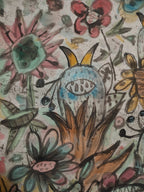 Fragrance of Life - Chinese Ink & Color 13.8'' × 13.4'' | Chinese Original Painting | Magic Bear Art