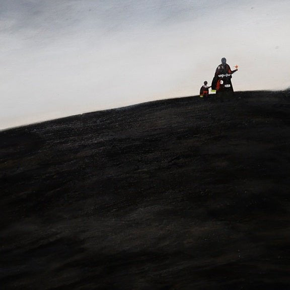 Gaze Upon Tibet Series | Large - Scale 59" × 78.7" | Original Painting by Chinese Artist | Magic Bear Art