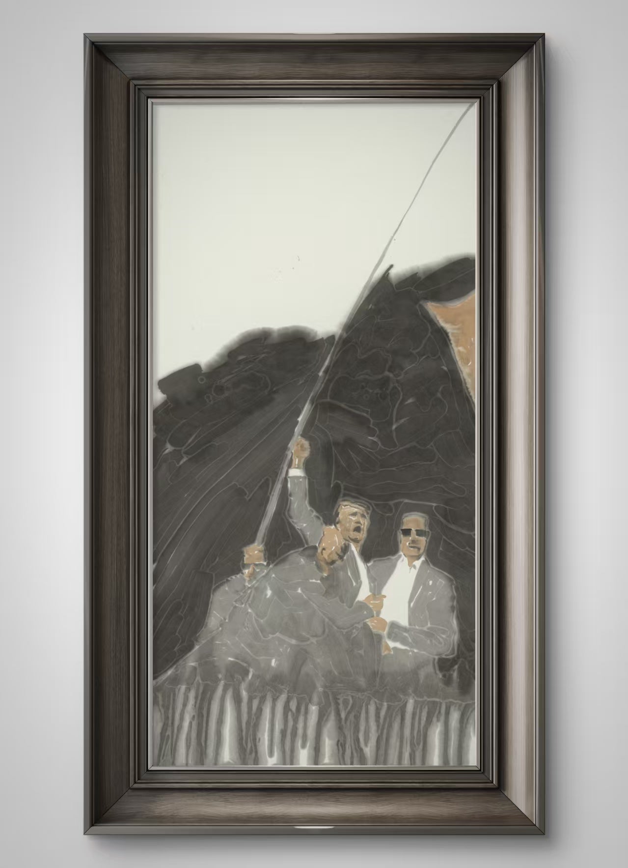 He Jun | Shout - 54.3'' × 26.8'' | Original Painting by Chinese Artist | Magic Bear Art